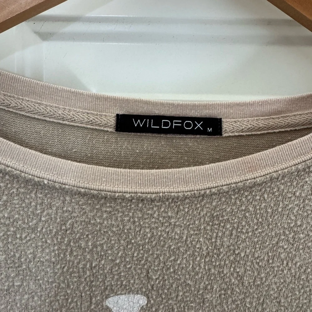 Wildfox Women's Tan Graphic Sweatshirt size Medium - Picture 4 of 5